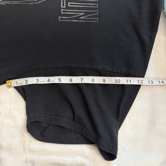 Led Zeppelin 1977 USA Tour Oversized Black Graphic T-Shirt - Picture 9 of 14